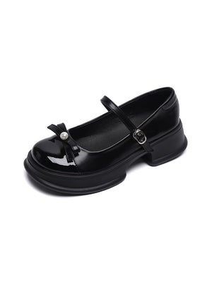 Liber Spring and Autumn Platform Bowknot Women's Mary Jane Shoes