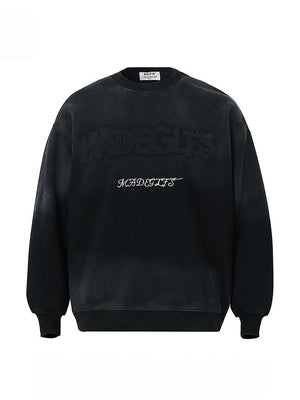Liber Autumn Neutral wear Embroidered Pattern Letter Sweaters