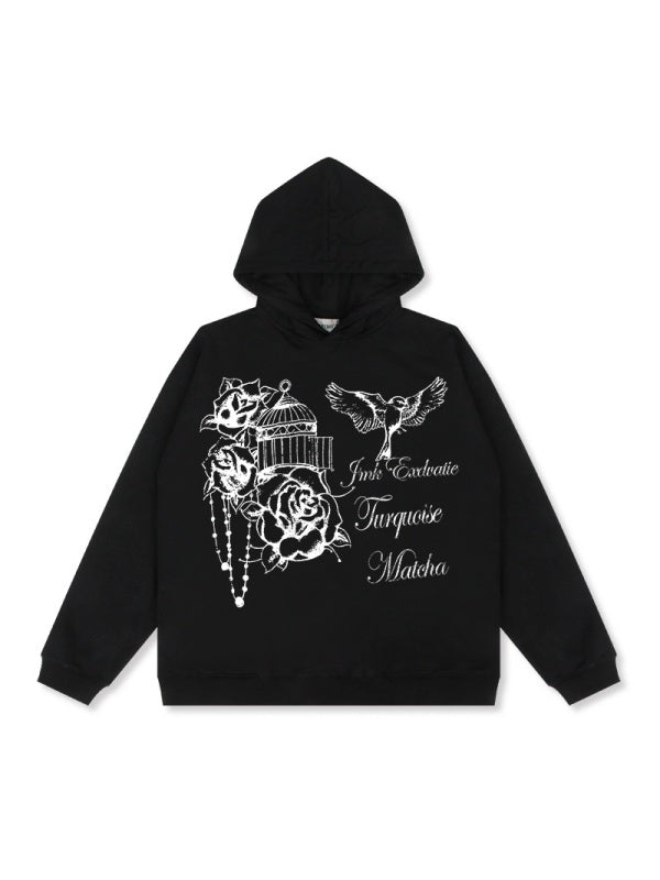 Liber Autumn Neutral wear Printed Letter Sweatshirts&Hoodies