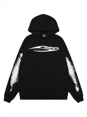 Loose Hooded Plush With A Hood Sweatshirts&Hoodies