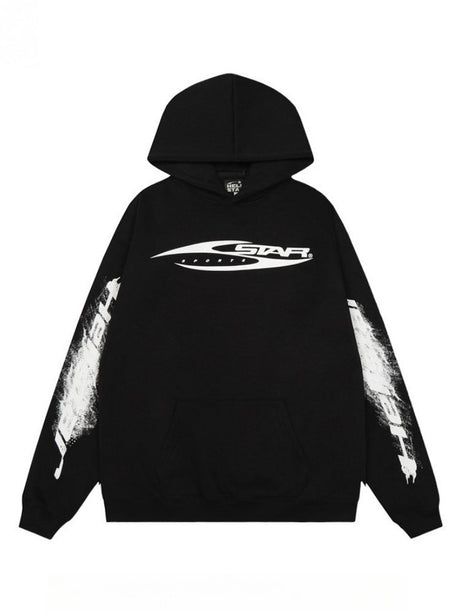 Loose Hooded Plush With A Hood Sweatshirts&Hoodies