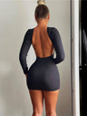 Backless Mini Dresses