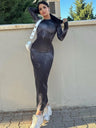 Tie-dye Slim Fit Maxi Dresses