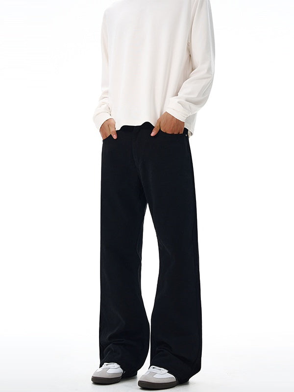 Liber Autumn Men's Pocket decoration Solid Color Pants