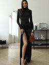 Liber Autumn Women's Slit Bandage Maxi Dresses