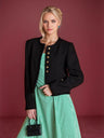 Liber Summer Women's Buttons Solid Color Jackets