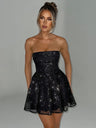 Liber Summer Women's Backless Solid Color Mini&Short Dresses