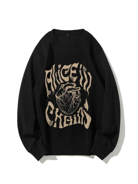 Rock And Roll Printed Sweatshirt