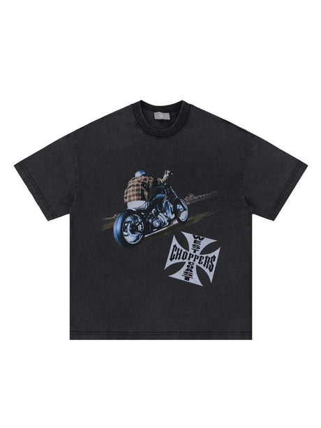 Liber Summer Men's Printed Letter T-shirts