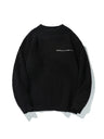 Zippered Pockets Thickening Crew Neck Sweater