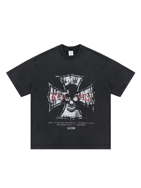Liber Summer Men's Printed Letter T-shirts