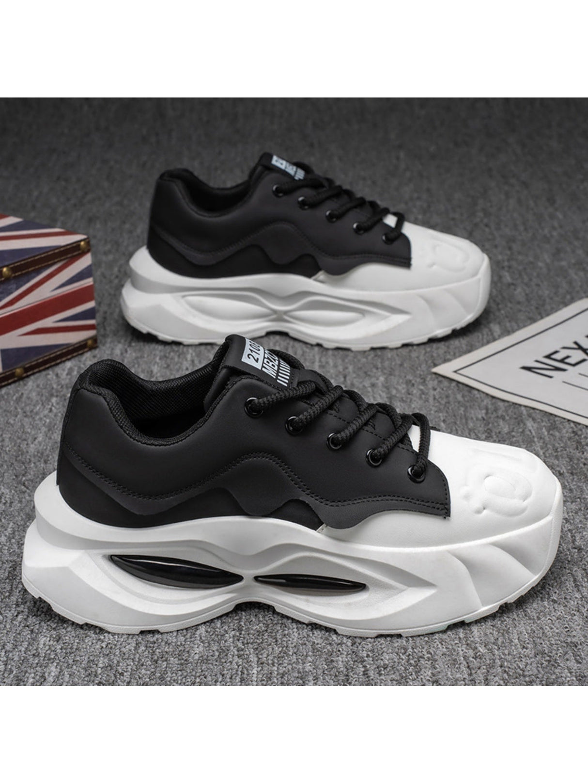 Liber Four Seasons Colorblock Thick-soled Men's Casual Sports Shoes