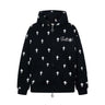 Gothic Alphabet Cross Full Print Hoodies