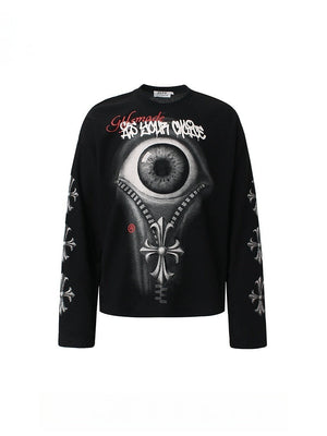 Liber Autumn Neutral wear Printed Eye T-shirts