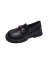 Liber Spring and Autumn Thick-soled Metal Buckle Women's Loafers