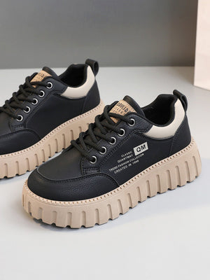 Colorblock Thick-Sole Women's Casual Sneakers