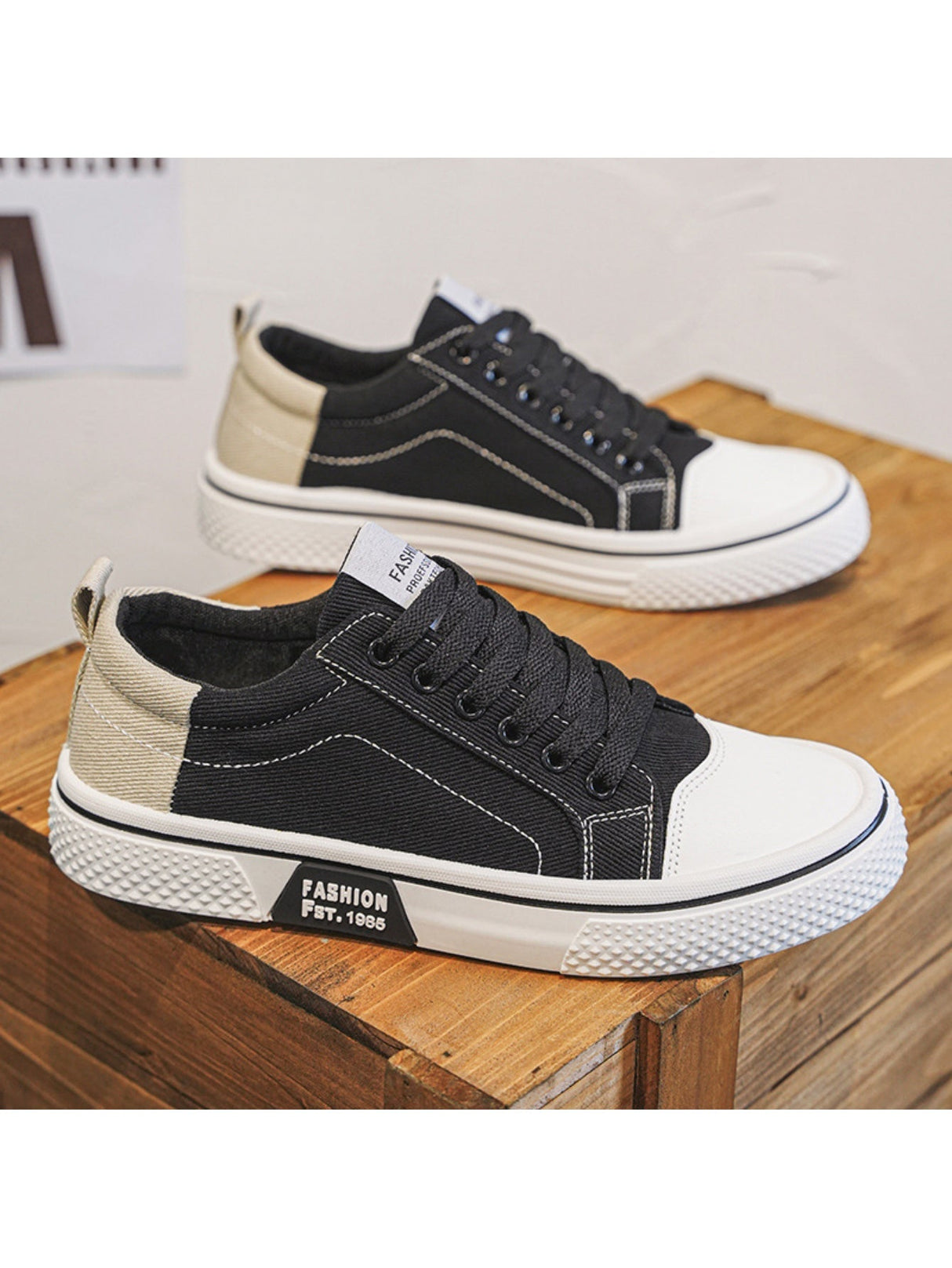 Liber Four Seasons Colorblock Canvas Men's Casual Sports Shoes