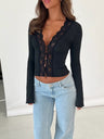Liber Autumn Women's Mesh&Sheer Tops