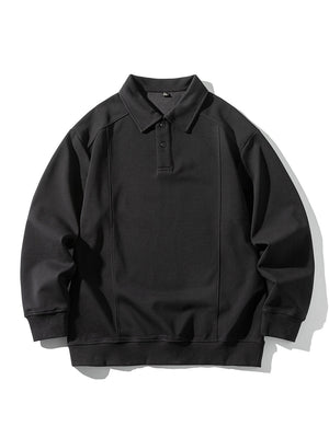 Stereo Segmentation Deconstruction Lapel Polo Shirt