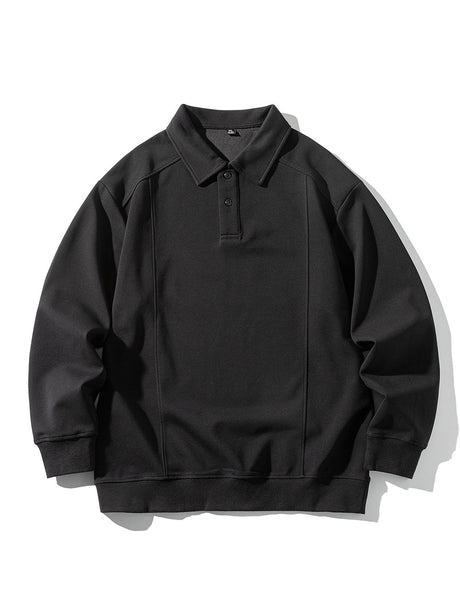 Stereo Segmentation Deconstruction Lapel Polo Shirt