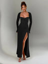 Liber Autumn Women's Slit Maxi Dresses