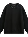 Liber Autumn Men's Embroidered Pattern Letter Sweatshirts