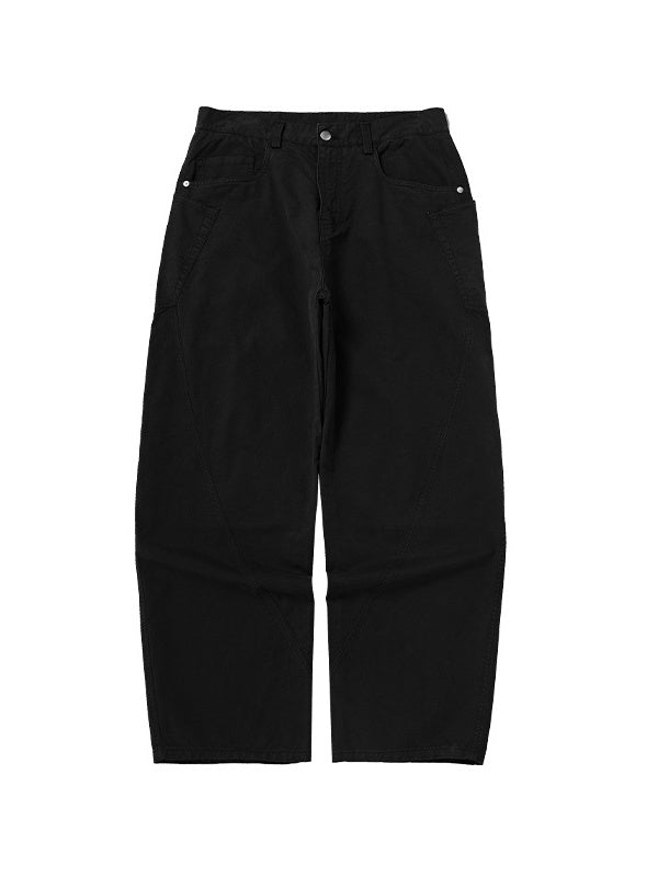 Liber Autumn Men's None Solid Color Cargo Trousers