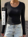 100% Wool Crew Neck Long-Sleeve Sweater