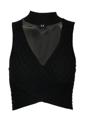 Liber Summer Women's Backless Harlter Top