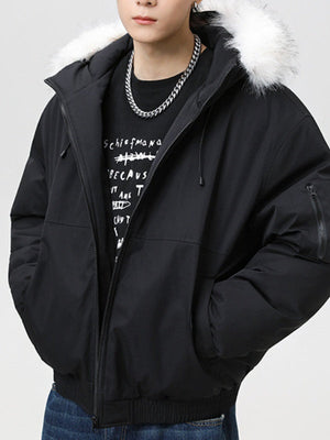 Large Fur Collar Workwear Parker