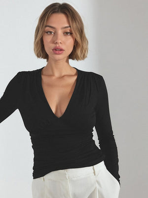 Liber Autumn Women's Solid Color T-shirts