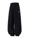 Letter Print Sports And Leisure Three-dimensional Pleating Cuffed Sweatpants