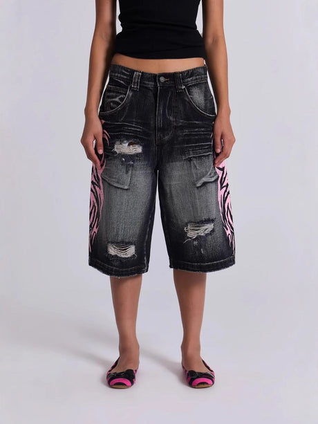 Liber Spring Women's Hole Jeans