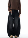 Washing Flower Tie Lightning Pattern Machete Loose Wide-leg Pants