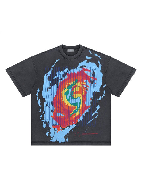 Liber Summer Men's Printed Letter T-shirts