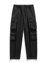 Liber Spring Men's Multiple pockets Solid Color Cargo Trousers