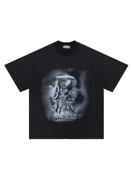 Liber Summer Men's Printed Letter T-shirts