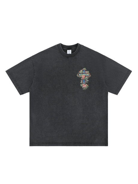 Liber Summer Men's Printed Letter T-shirts