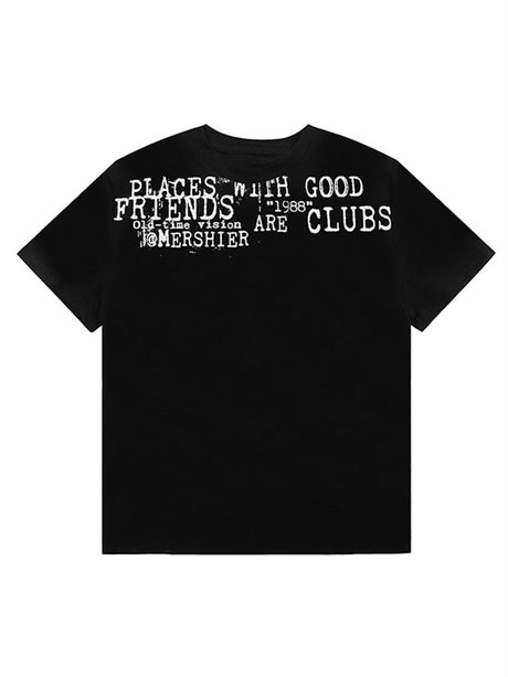 Liber Summer Women's Printed Letter T-shirts