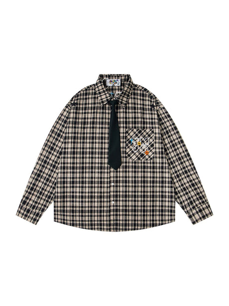 Tie Plaid Shirts
