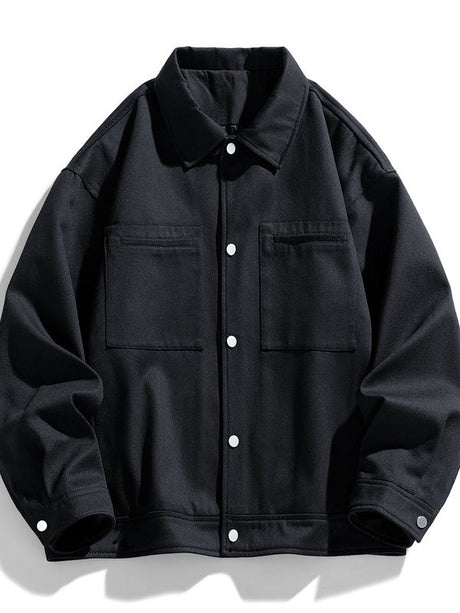 Liber Autumn Men's Solid Color Jackets