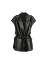 Liber Summer Women's Lace up Solid Color Vests