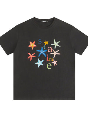 Liber Summer Women's Printed Letter T-shirts