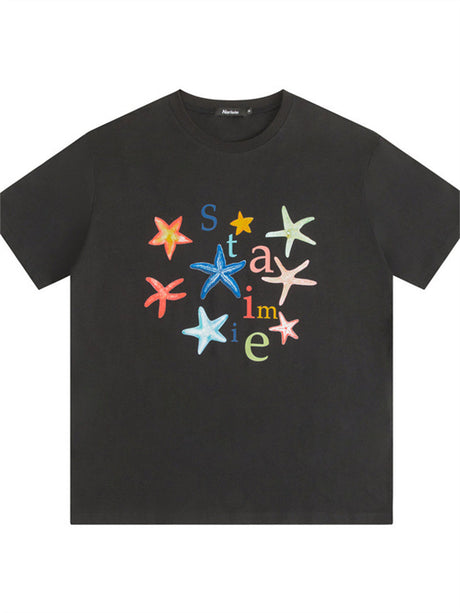 Liber Summer Women's Printed Letter T-shirts