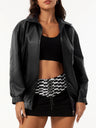 Street Cool Loose Pocket Leather Jacket