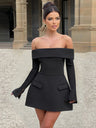 Liber Autumn Women's Off Shoulder Mini&Short Dresses