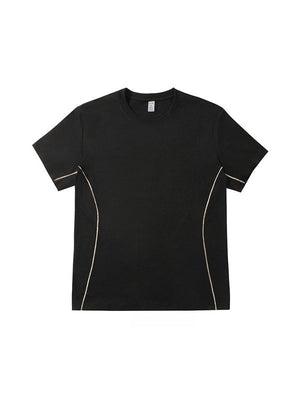 Liber Summer Men's Color matching Solid Color T-shirts