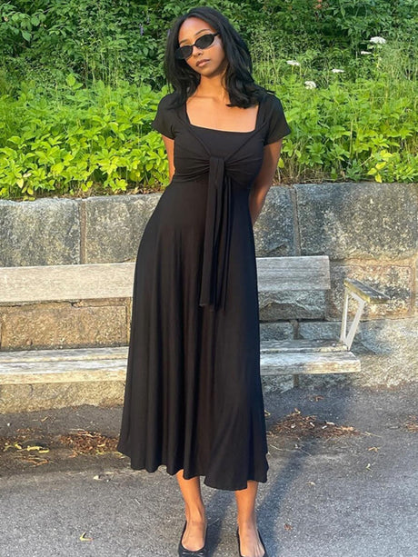 Short Suspender Dress