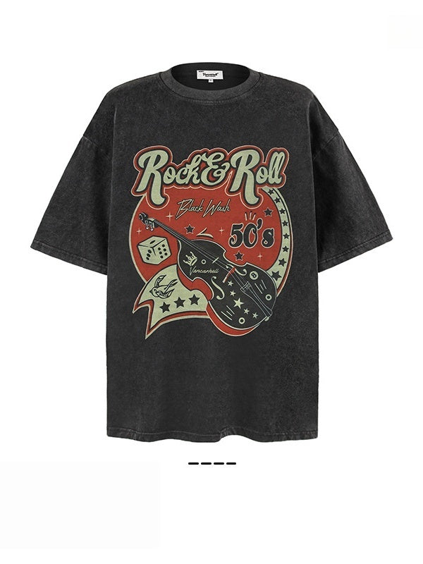 Liber Summer Neutral Printed Pattern T-shirts