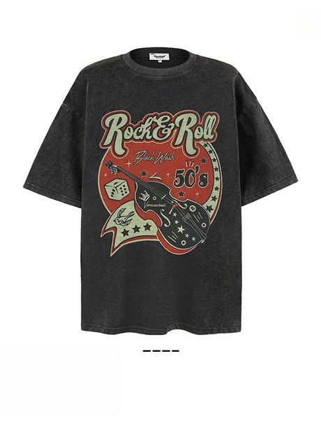 Liber Summer Neutral Printed Pattern T-shirts
